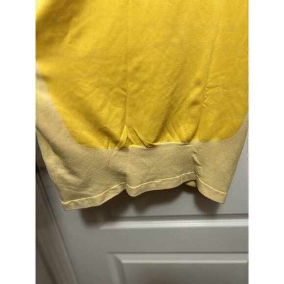 Men's Nike Dri-Fit Fitted Shirt Men’s Large Yellow /White Top Breathable tee - Picture 15 of 16